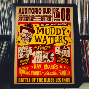  - FRAMED CONCERT POSTER - Muddy Waters - Battle Of The Blues Legends